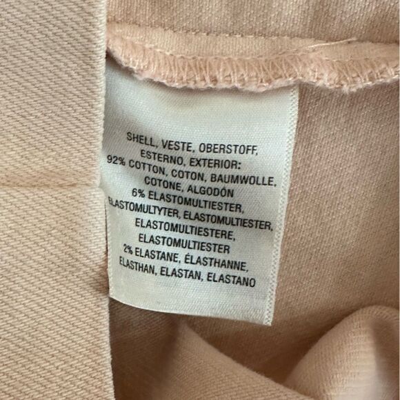 Anthropologie Pink Regatta denim Wrap Mini Dress| Size 2 - Picture 9 of 10